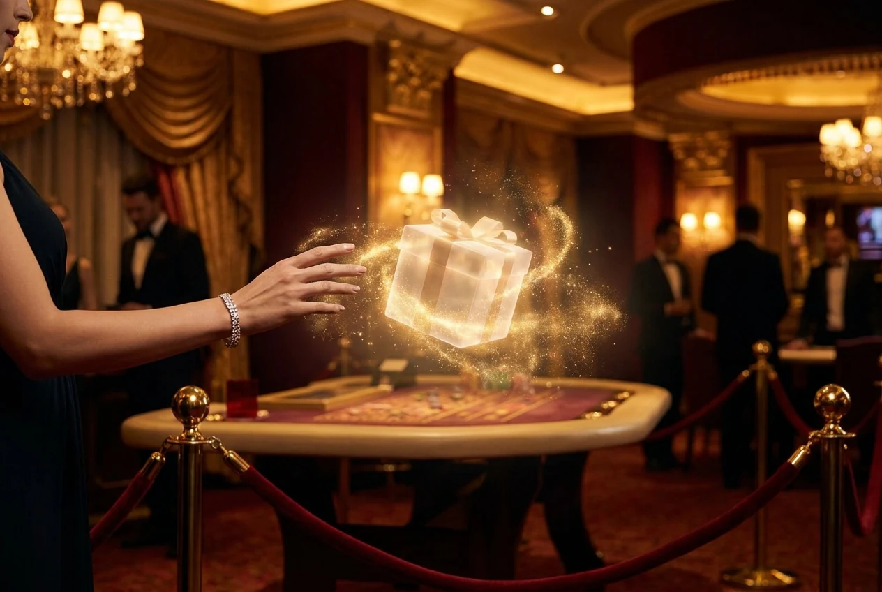 Illustration of a bonus code box at a casino cashier